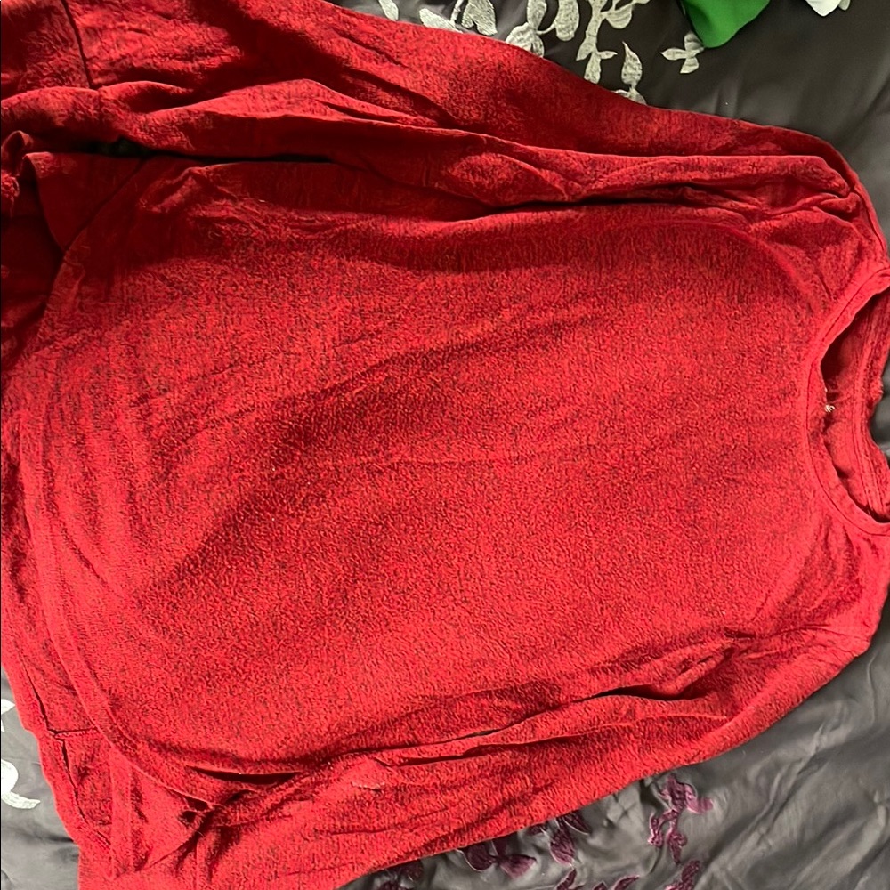 Cozy Red Long Sleeve T-shirt